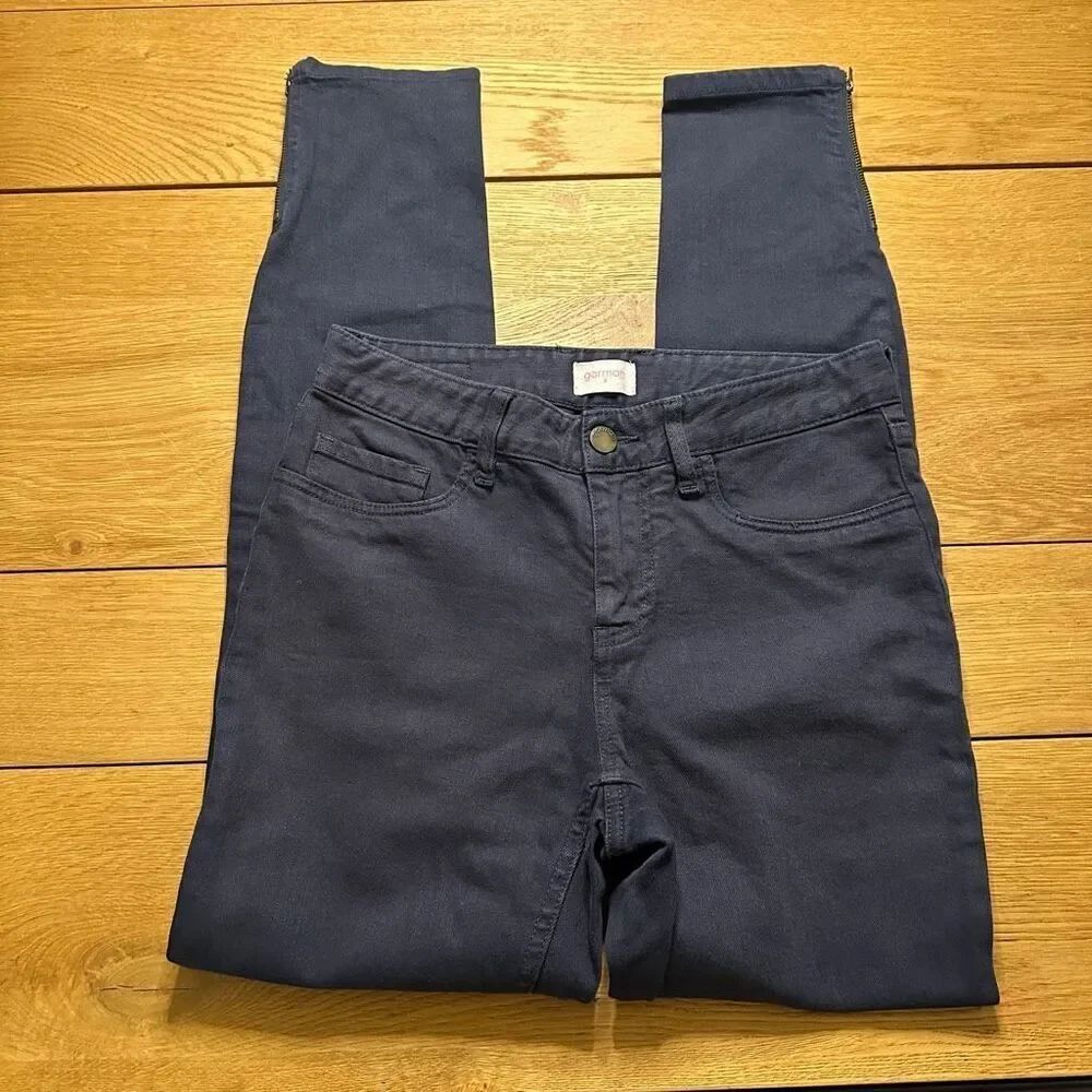 Gorman gray zipper ankle pant 8 (xs)